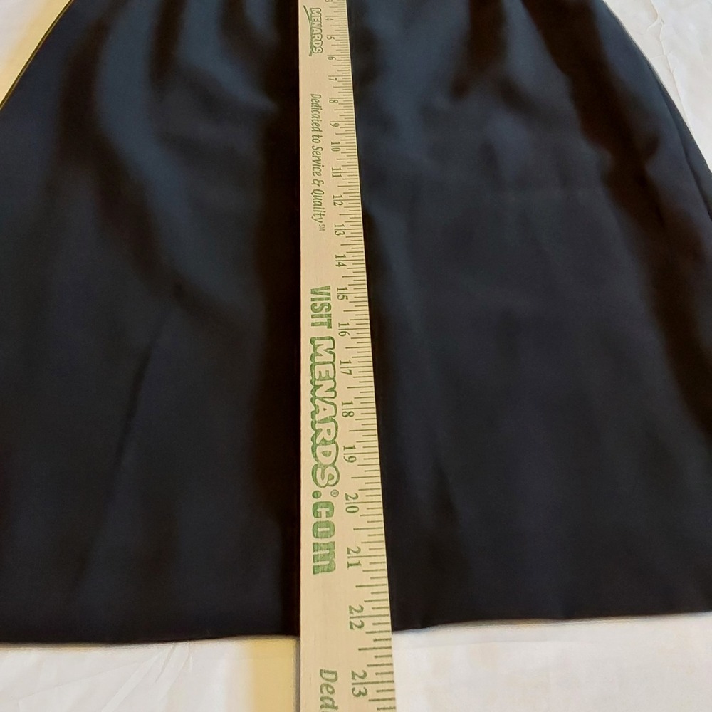 Anne Klein Women's Black Skirt Suit Set W/Stitching Size 4 Long Sleeve Executive - Picture 12 of 14